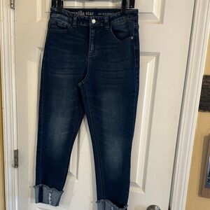 Vanilla Star Women's Deep Indigo Cropped Jeans